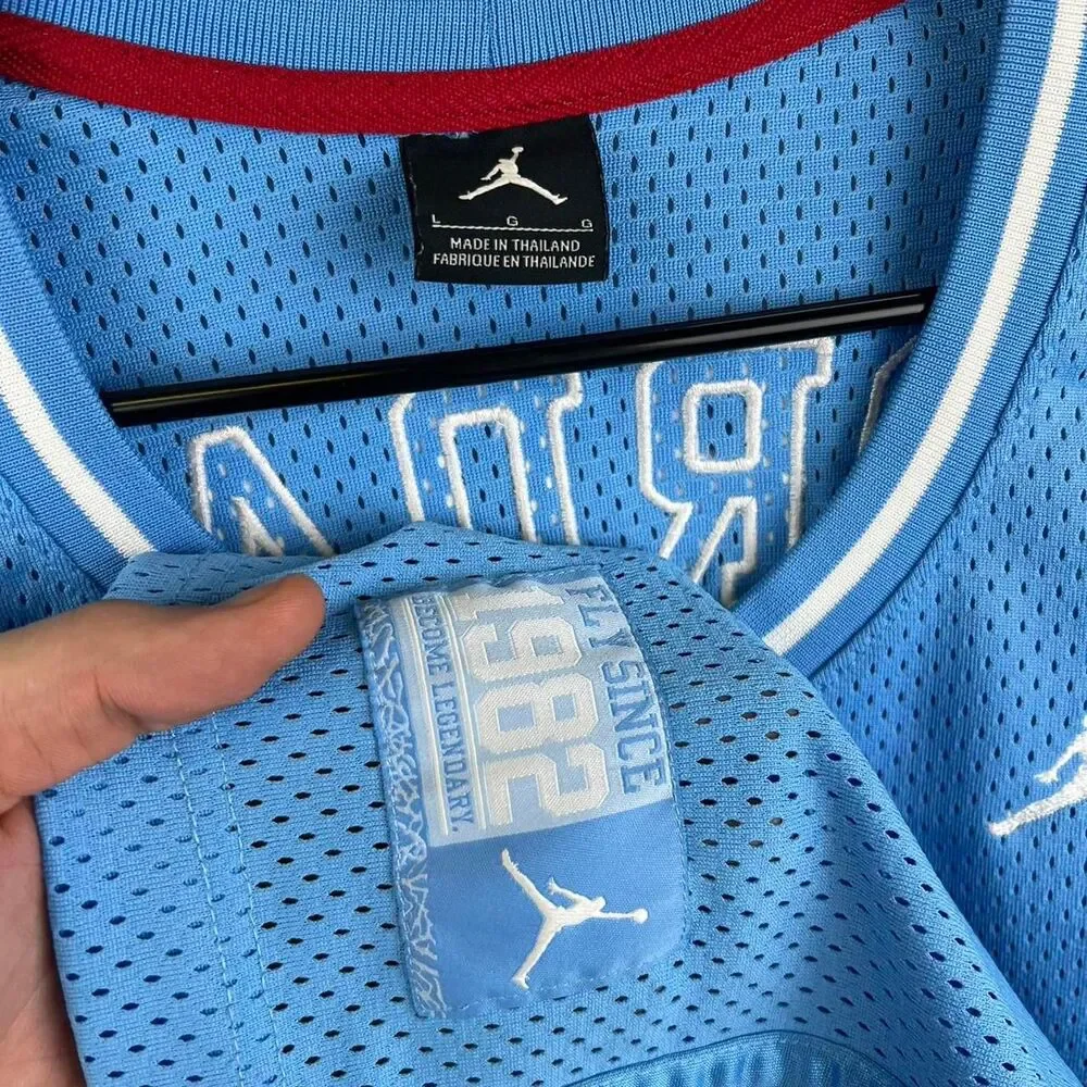 Air Jordan Blue Basketball Jersey Size L
